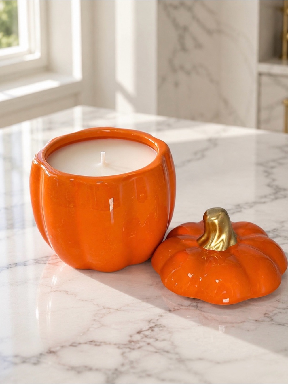 ❤️ Pumpkin Spice Latte Scented Pumpkin Candle